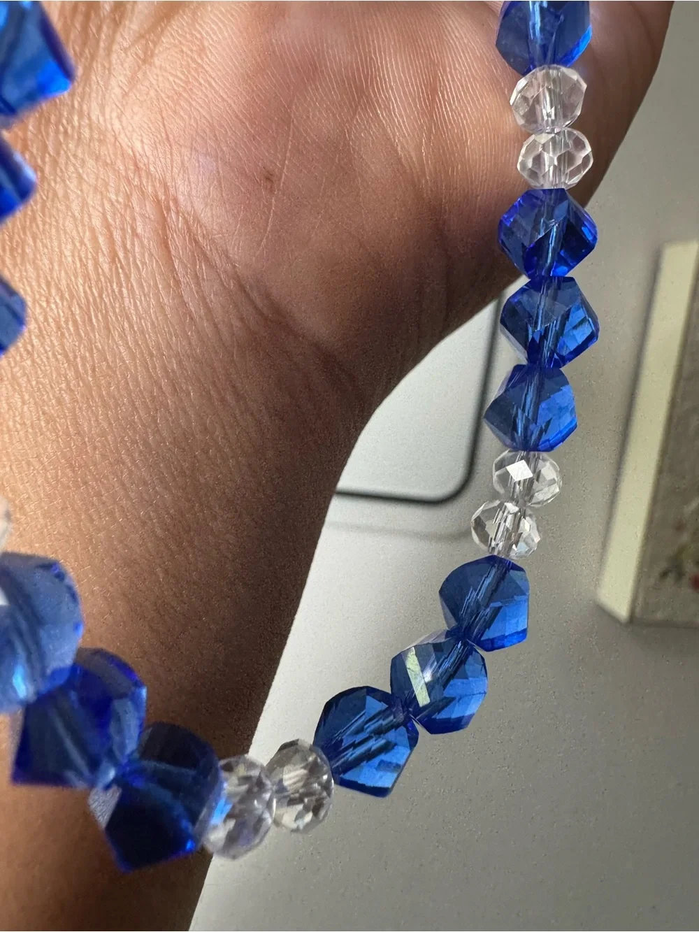Bling Bling Crystal and Blue Phone/Key/Bag Chain #P1075